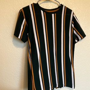 Denim & Flower by Ricky Singh Short Sleeve Striped Shirt